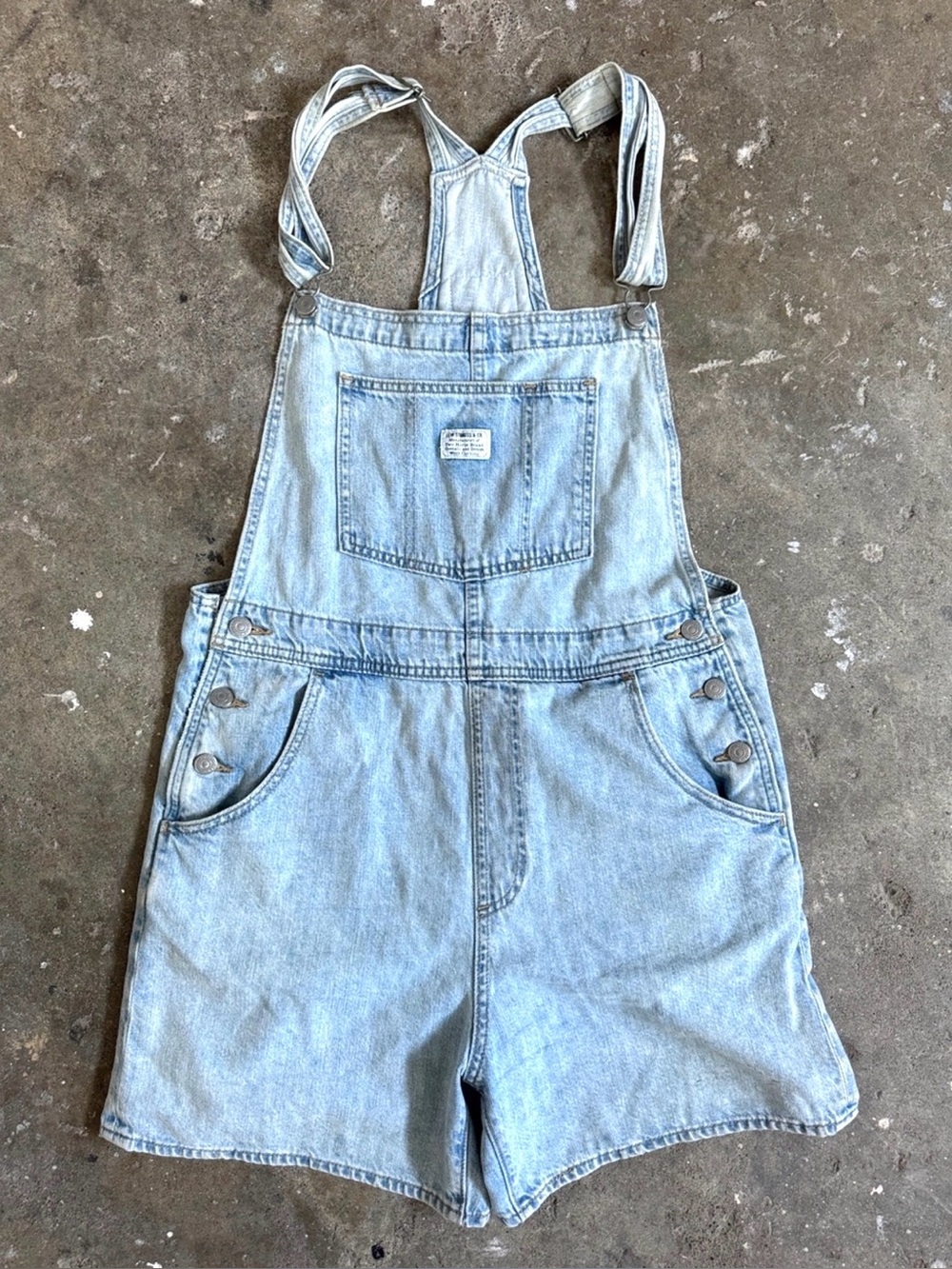 Levi Denim Short Overalls